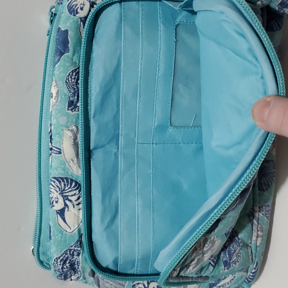Purse With Shells Beach Purse Starfish Blue Silver Chain Strap Crossbody